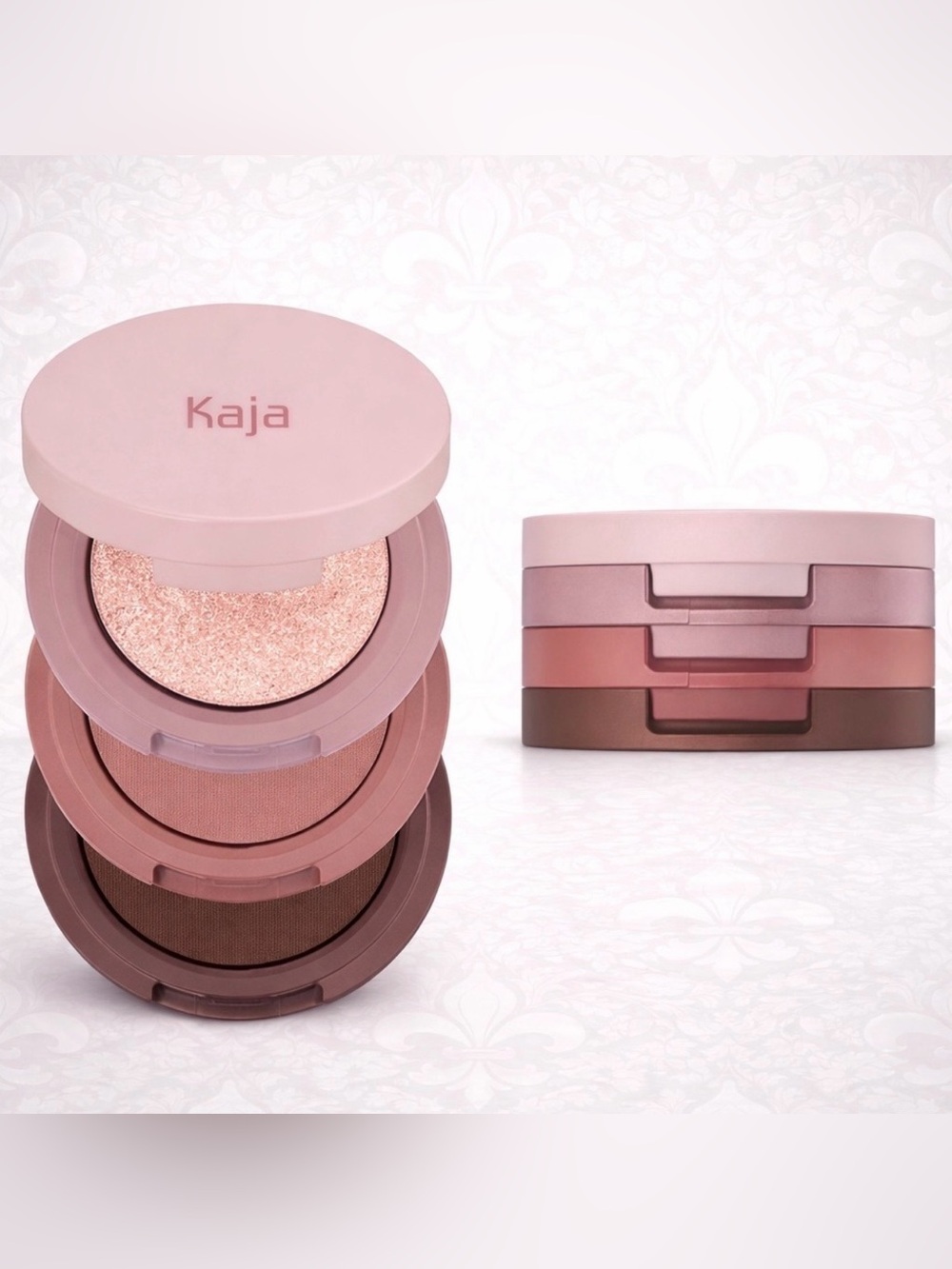 Kaja Beauty Bento Bouncy Shimmer Eyeshadow Trio - Chocolate Dalhia- Neutral